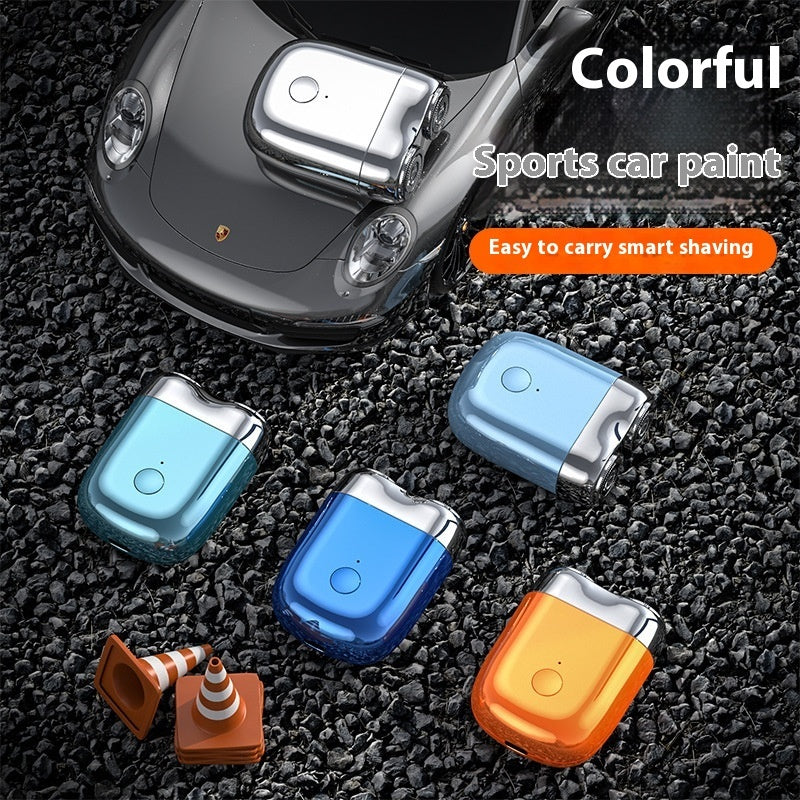 Portable Rotary Dual Ring Electric Shaver Men