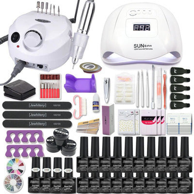 Nail Art Tool Set Nail Polish Glue lamp