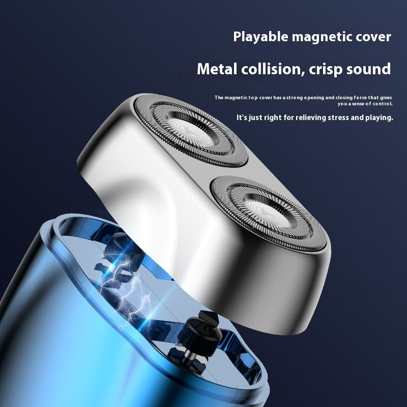 Portable Double-headed Mini Magnetic Electric Shaver
