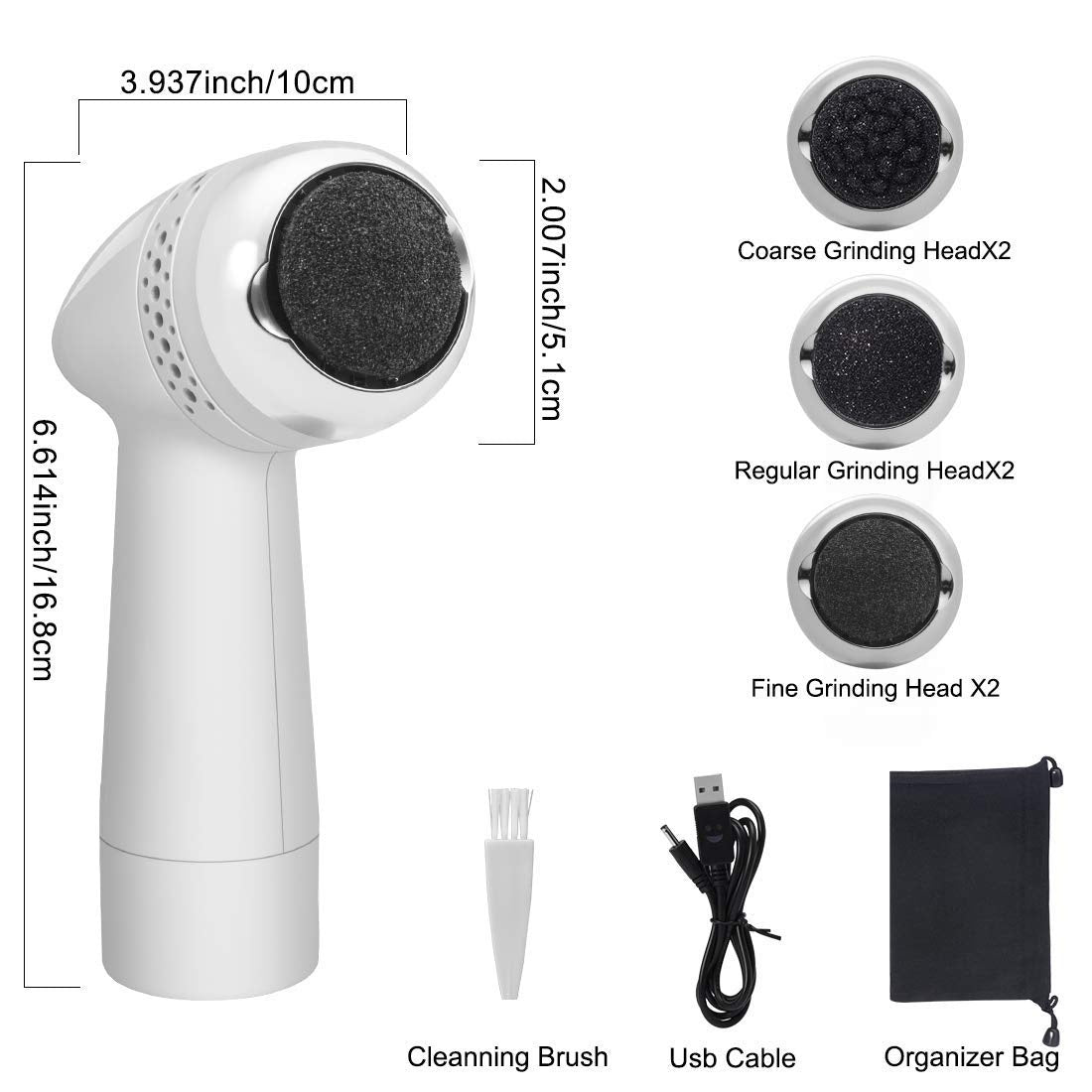 Electric Foot Grinder Vacuum Foot